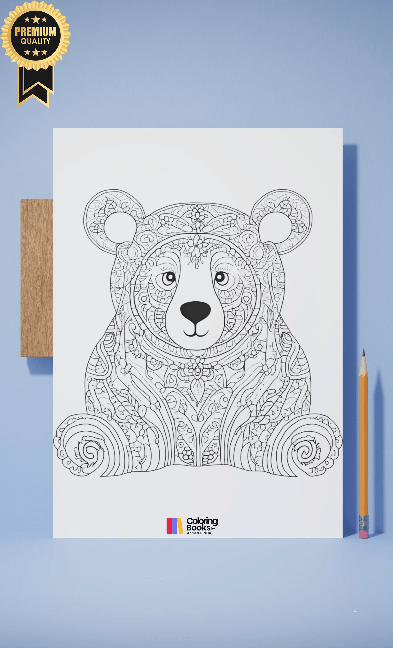 "Adorable Adventures: Cute Creatures Coloring Book" featuring charming illustrations of adorable animals and intricate designs, suitable for all ages and skill levels.