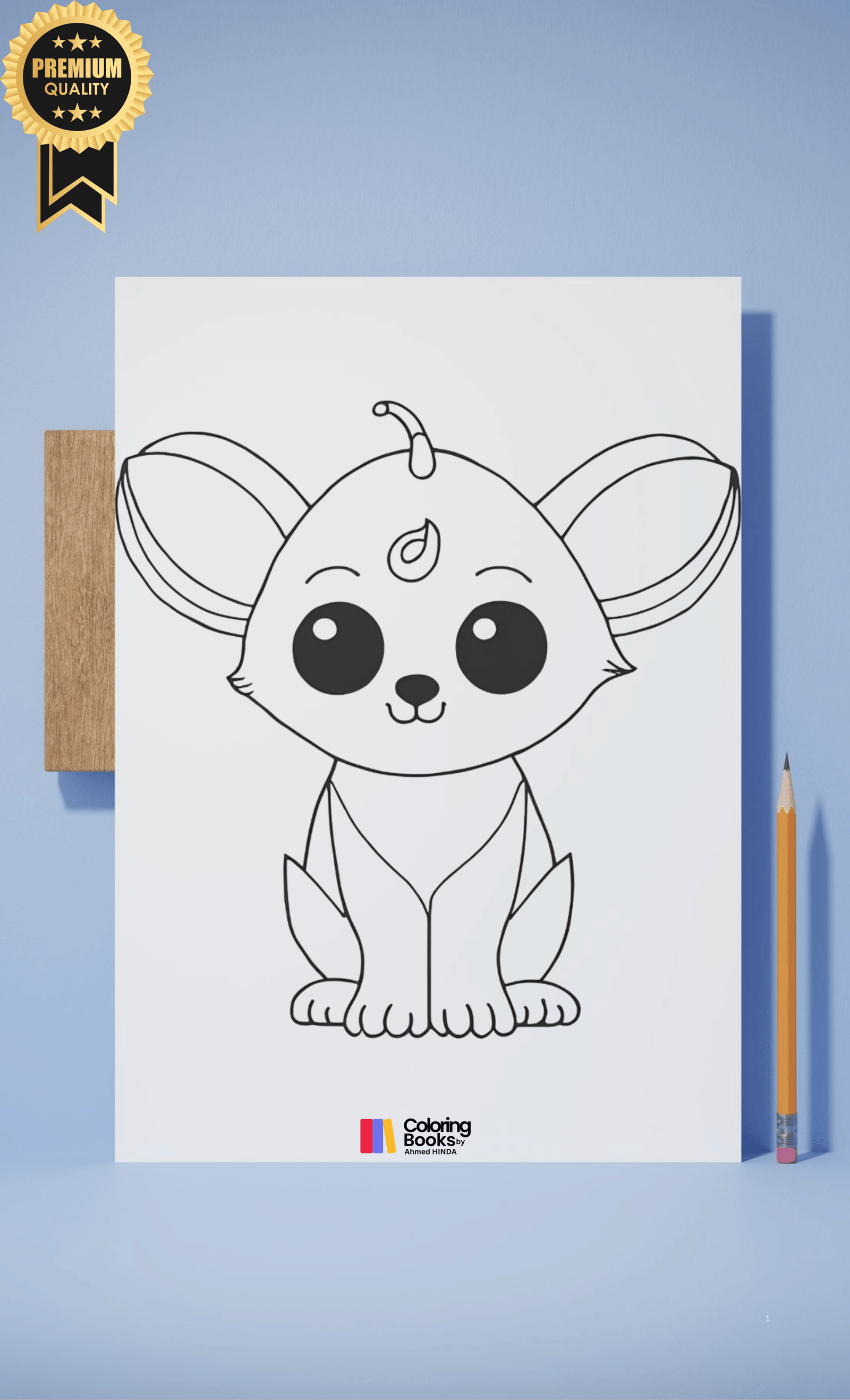 "Adorable Adventures: Cute Creatures Coloring Book" featuring charming illustrations of adorable animals and intricate designs, suitable for all ages and skill levels.